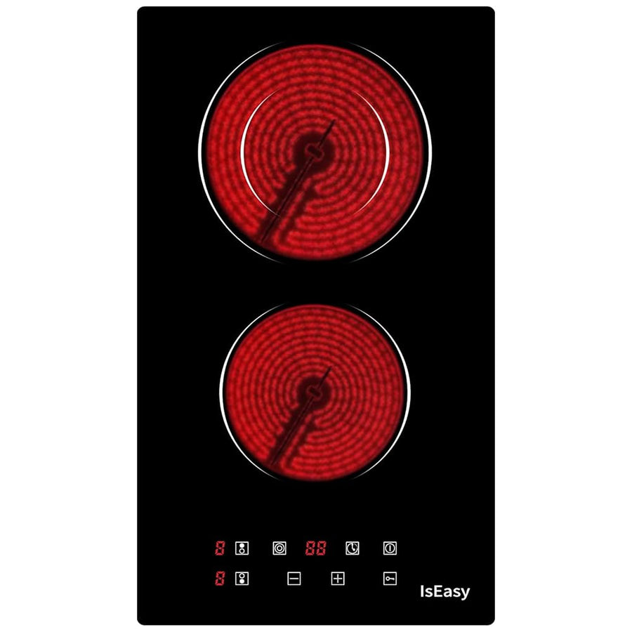 IsEasy 29 cm 2-Zone Glass Ceramic Hob | Compact Heat for Everyday Cooking.