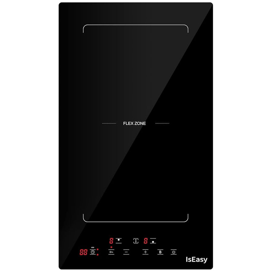 IsEasy 3400W Domino Flex-Zone Induction Hob | Flexible Cooking in a Compact Space.