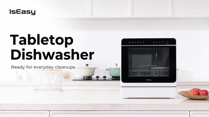 IsEasy Tabletop Dishwasher | Compact Dishwasher for Everyday Cleanups